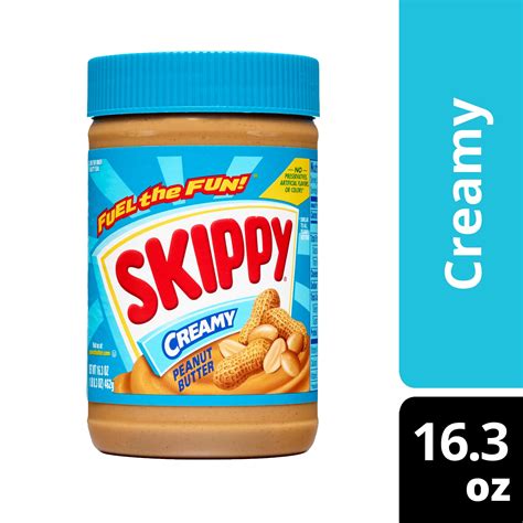 SKIPPY Peanut Butter, Creamy, 7 g protein per serving, 16.3 oz ...