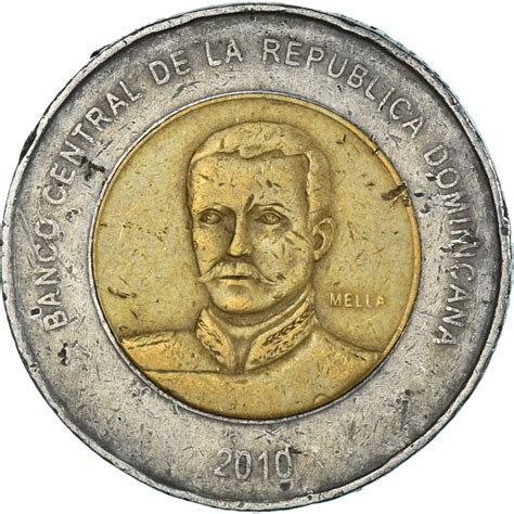 Coin, Dominican Republic, 10 Pesos, 2010 | North & Central American and ...