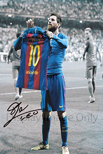 Buy Lionel Messi Autograph Replica - Barcelona Jersey Pose Online at ...