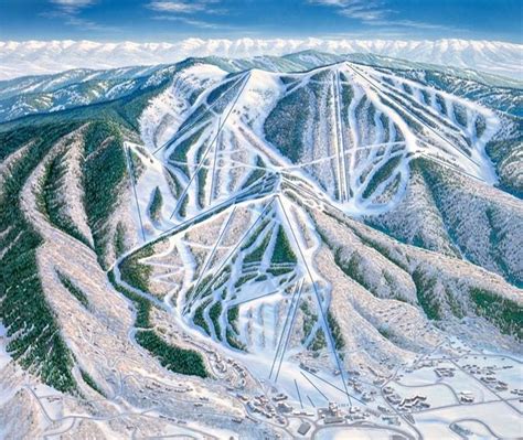 Map Of Steamboat Springs Ski Area