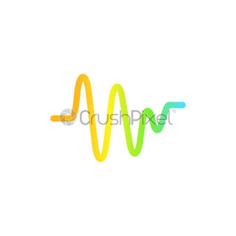 Sound wave graphic design template vector isolated illustration - stock ...