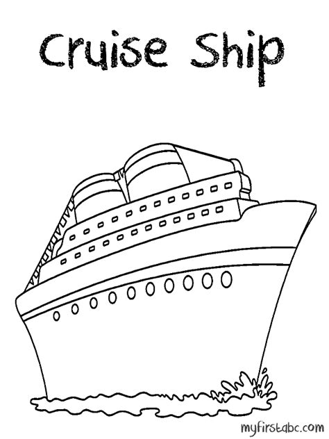 Printable Norwegian Cruise Joy Ship Coloring Pages