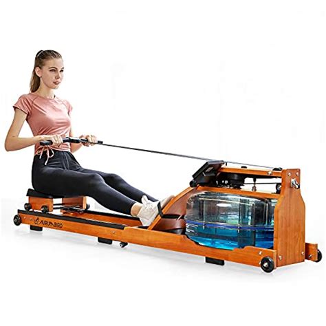 AURUMBIRD Water Folding Rowing Machine,Wooden Water Resistance Rowing ...