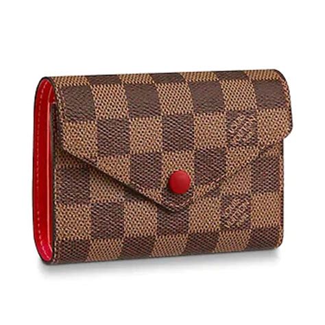 Louis Vuitton LV Women Victorine Wallet in Damier Ebene Canvas - LULUX