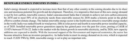 Renewable energy industry trend – ALPHA AFFAIRS