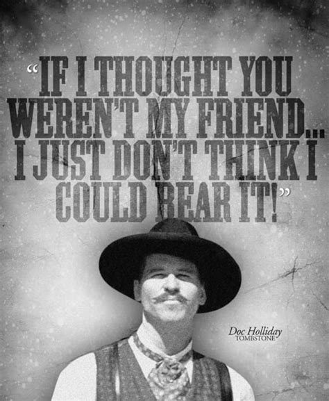 TOMBSTONE friend Doc Holliday Quote Poster - Etsy