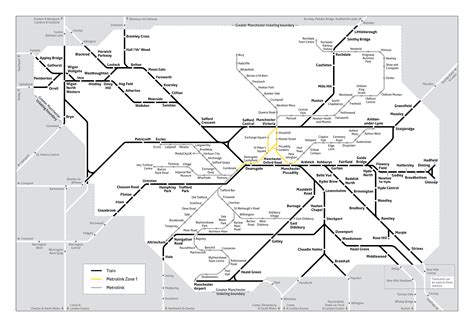 Rail ticket zone map | Transport for Greater Manchester