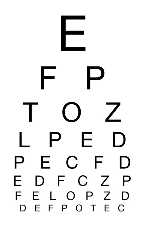 Snellen Eye Chart Letter Size | runser-prantl.at