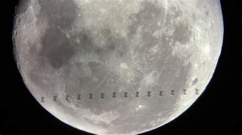 International Space Station Moon