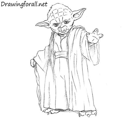 How to Draw Yoda Step by Step | Drawingforall.net