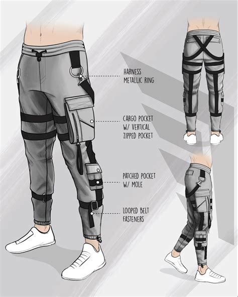 Cargo Joggers Design Study 3 by FittDesign | Cyberpunk clothes, Tech ...