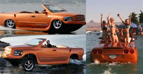 The Watercar Python, an interesting combination between a Dodge Ram, a ...