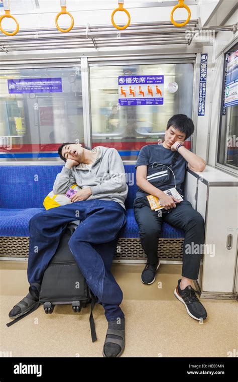 Sleeping train passengers hi-res stock photography and images - Alamy