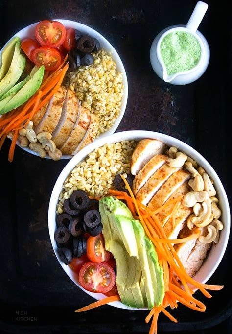 Healthy Chicken Bowl | Video - NISH KITCHEN