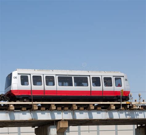 Chicago Airport Shuttle on Tracks Stock Photo - Image of station, train ...