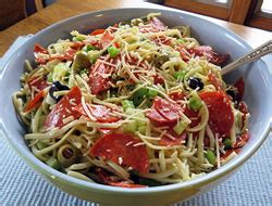 Texas Linguine Pasta Salad Recipe - RecipeTips.com