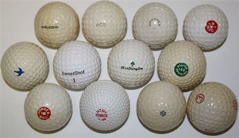 Lot Detail - Lot of (12) Reproductions of Classic Golf Ball Designs