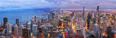 Chicago skyline panorama aerial view – Songquan Photography