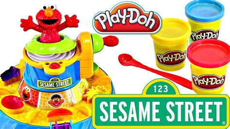 Play doh ELMO Color Mixer LEARN & PLAY Colors & Numbers Sesame Street | Sweet Treats Playdough ...