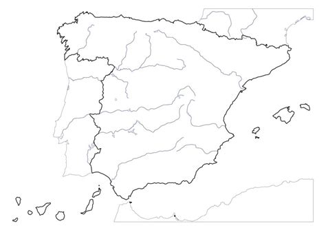 Mapa Mudo De Rios Y Vertientes De Espana Images | The Best Porn Website