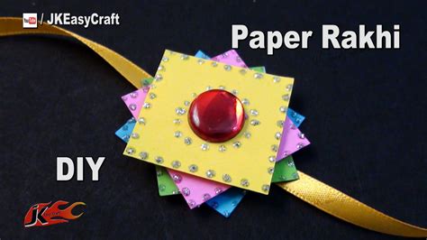 DIY Easy Paper Rakhi for Raksha Bandhan | How to make | JK Easy Craft fo... | Rakhi making, Easy ...