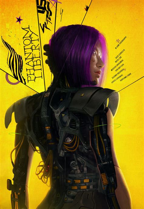 ArtStation - Cyberpunk 2077 - Phantom Liberty / Songbird_Poster YELLOW