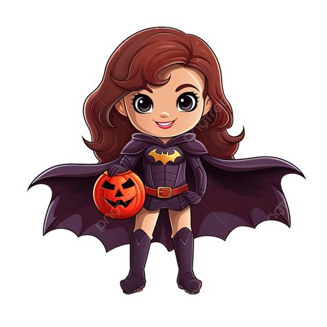 Girl In Superhero Costume At Halloween Party Cartoon Illustration, Cartoon Superhero, Superhero ...