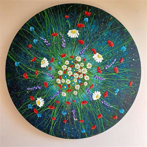 Llandough hospital exhibition piece 60cm circular 19/7 until 29/8 | Peinture, Deco