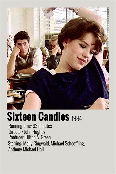 16 candles poster | Michael schoeffling, Anthony michael hall, 16 candles poster