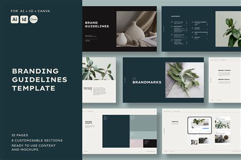 Brand Guidelines Template Adobe Illustrator + InDesign on Behance