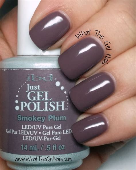 IBD Smokey Plum, plus more IBD Just Gel Colors. | Fall gel nails, Shellac nails fall, Gel nail ...