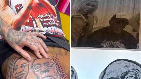 Dennis Rodman Tattoos Girlfriend's Face On Butt, Adds Self Portrait Too