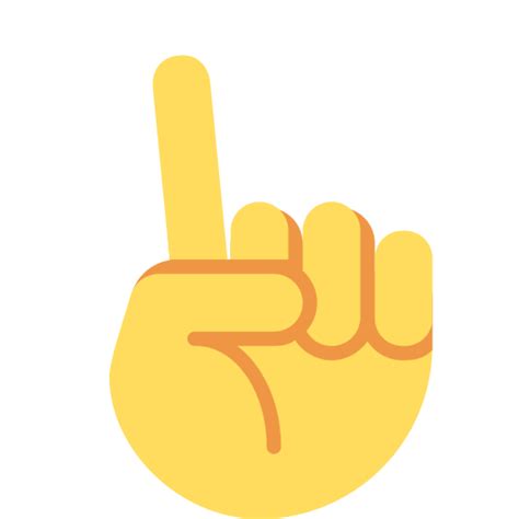 ☝️ Index Pointing Up on Twitter / X Twemoji 2.0