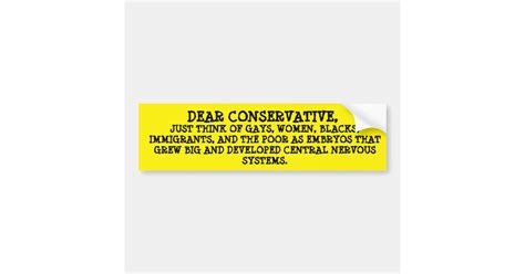 Funny Liberal Political Bumper Sticker | Zazzle