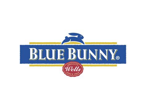 Blue Bunny Logo PNG Transparent Logo - Freepngdesign.com