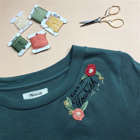 How To Embroider a T-Shirt- A DIY Tutorial