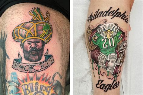 17 Cool, Crazy, and Straight-Up Weird Philadelphia Eagles Tattoos