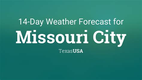 Missouri City, Texas, USA 14 day weather forecast