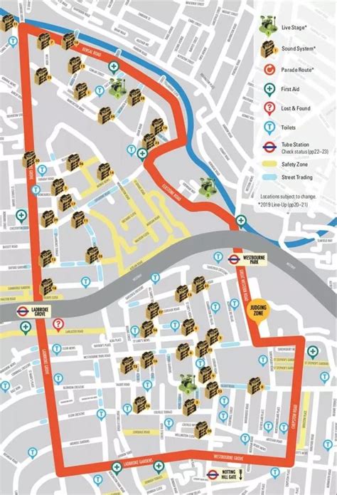 Notting Hill Carnival: Route map for parade and sound systems plus London Underground closures ...