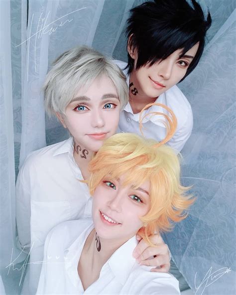 Emma, Norman and Ray | The promised neverland cosplay, Cosplay anime ...