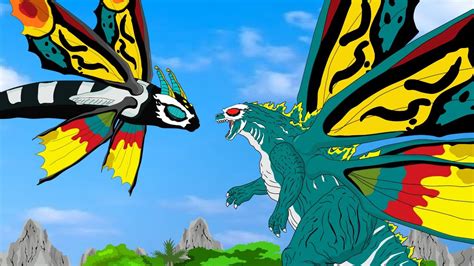 Evolution Of Godzilla Vs Aqua Mothra Fusion | Power Levels | ANIMATION SKILL - YouTube