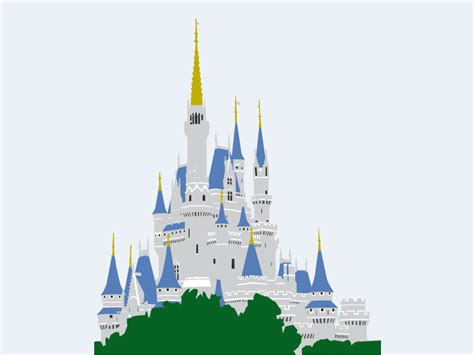 Cinderella Castle Disney World Vector Design | Cinderella castle, Vector design, Disney world