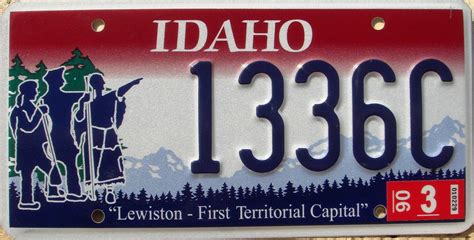 Idaho "Lewiston - First Territorial Capital" License Plate… | Flickr