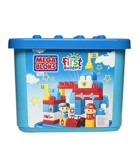 Mega Bloks Tub Town Medium Dino Castle Playset - Blue in Colour ...