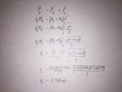 Ballistic Pendulum - BH physics