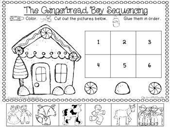 "The Gingerbread Boy" Sequencing FREEBIE | Christmas kindergarten, Gingerbread man activities ...