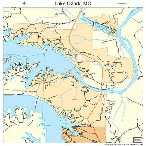 Lake Ozark Missouri Street Map 2940034