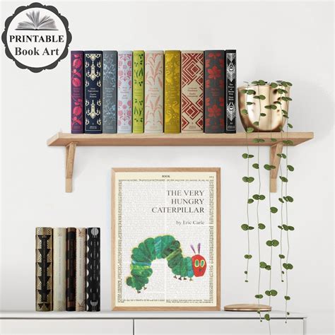 Printable 'the Very Hungry Caterpillar' Book Cover Art - Etsy