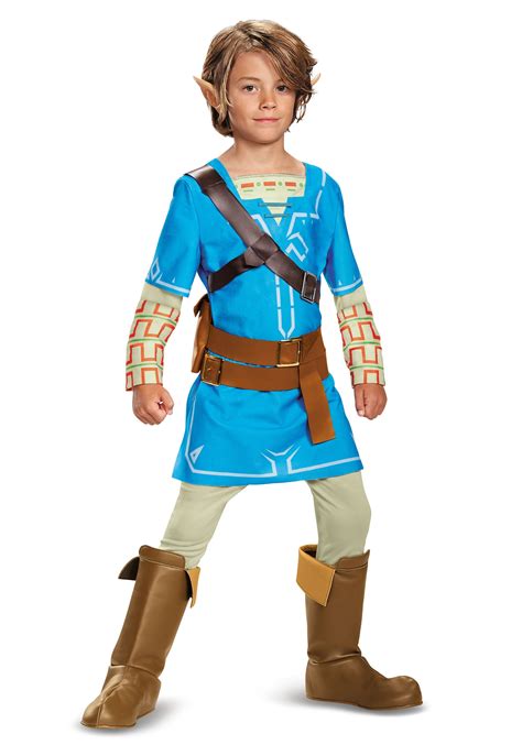 Legend of Zelda Breath of the Wild Link Deluxe Costume for Boys