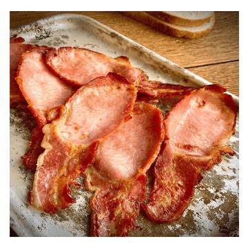 Un-Smoked Back Bacon - Meat Online